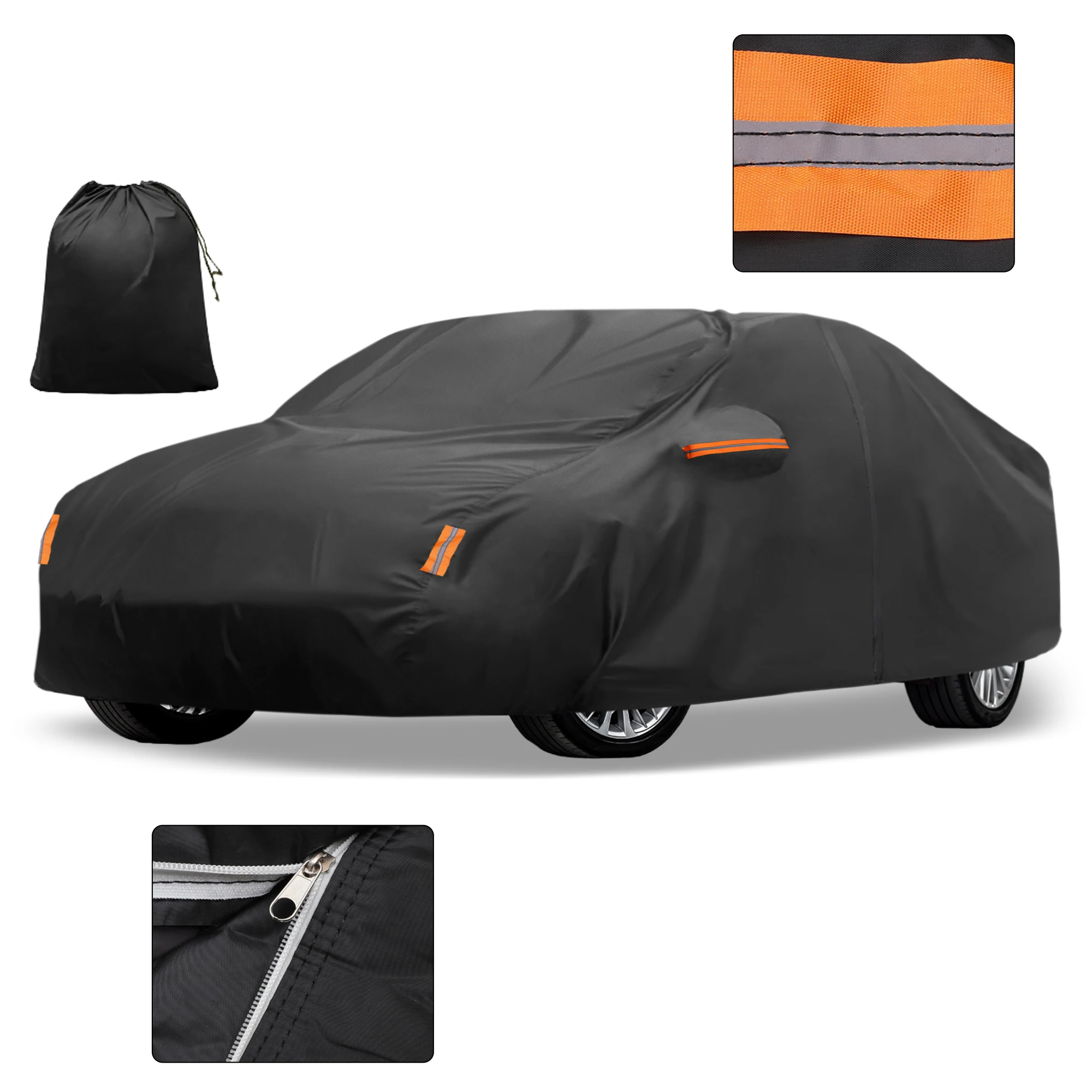 

Автомобильный чехол Motoforti для Toyota Camry 2007-2022 210D-PU, уличный полный автомобильный чехол на все погоды с дверной молнией