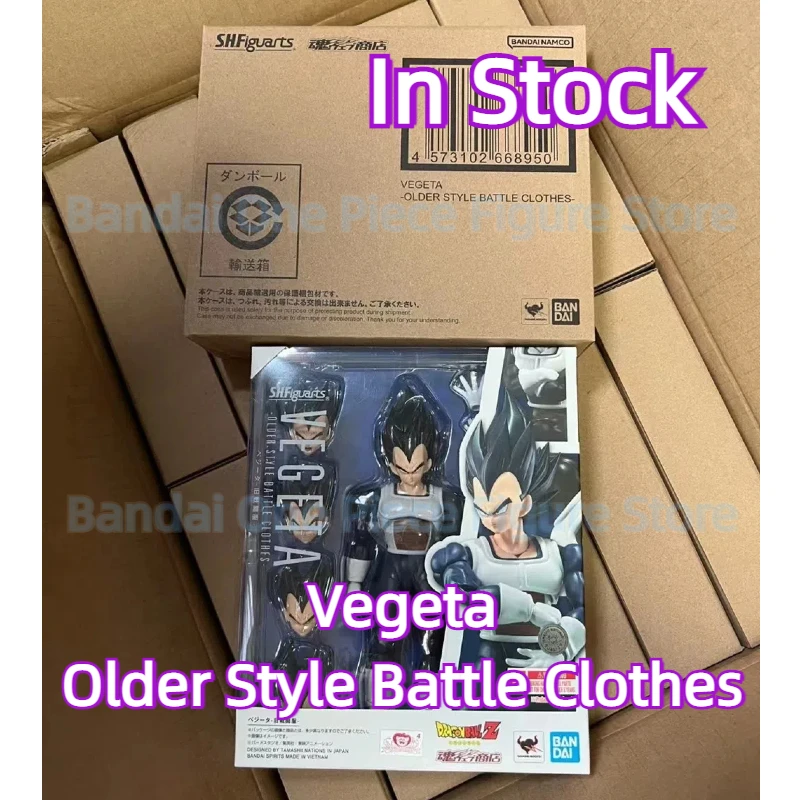 

In Stock Original Bandai Dragon Ball S.H.Figuarts SHF Vegeta Older Style Battle Clothes Anime Action Figures Toys Models