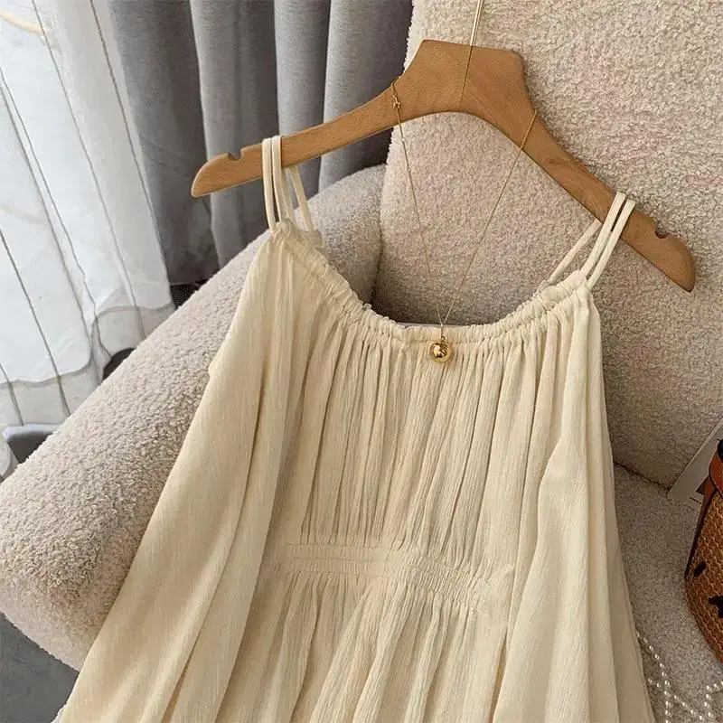 Women 2023 Summer New In Chiffon Beach Dress Sleeveless Vacation Bohemia Party Sundress Female Dresses Vestidos Ropa Clothing