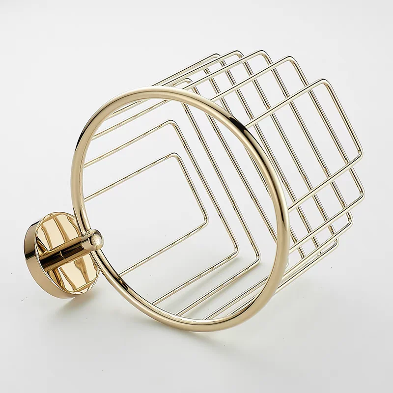 Waterproof Wall Mount Toilet Paper Holder Brass Shelf Toilet Roll Tissue Paper Storage Rack Storage Basket Rack Bathroom