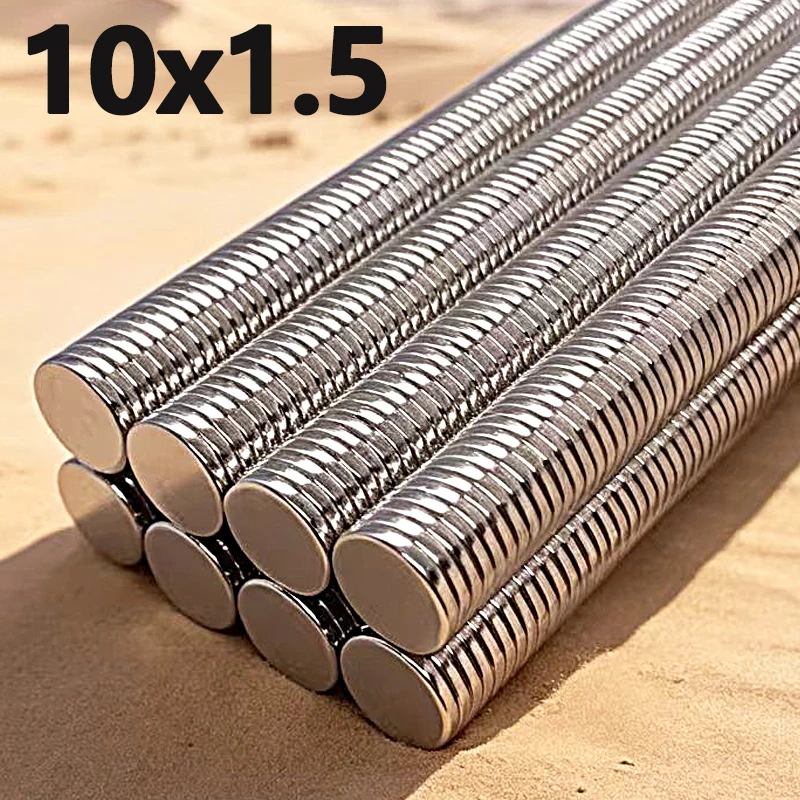 10-200pcs 10x1.5mm Magnet N35 NdfeB Permanent Magnetic Imanes Round Shape Neodymium Magnet 10*1.5mm Accessory Craft Diy Magnets