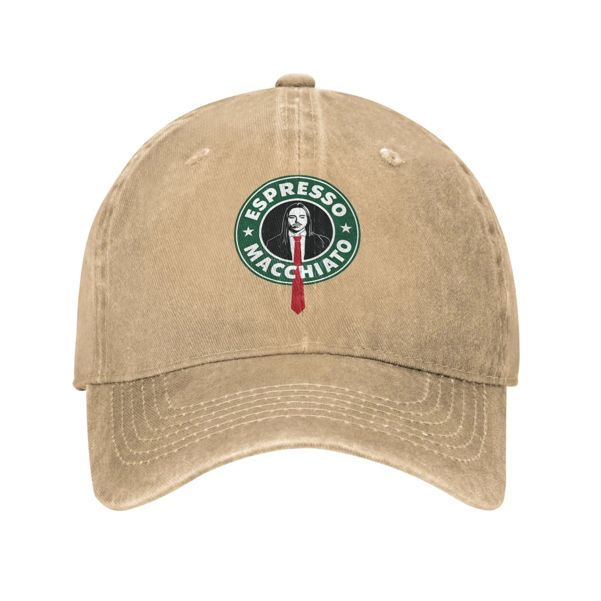 Unisex Espresso Macchiato Tommy Cash Estonia  Printed Hats Vintage Distressed Cotton 2025 Eurovisions Song Contest Baseball Cap