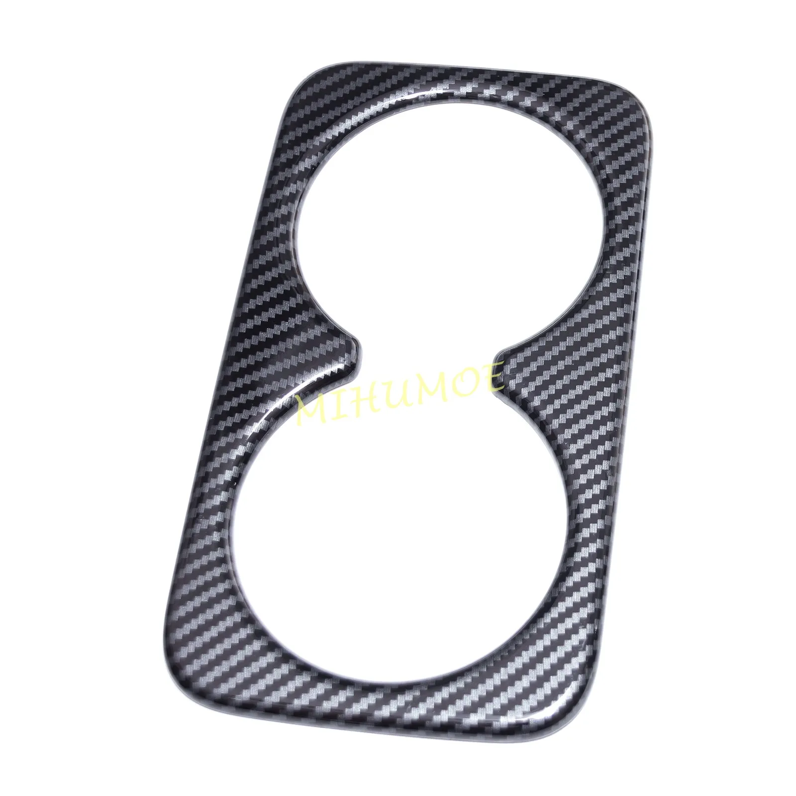 

For Nissan Rogue 2021 2022 2023 2024 2025 2026 Carbon Fiber Interior Rear Seat Cup Holder Cover Trims
