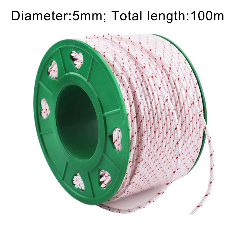 1pc Starter Pull Cord Recoil Rope Replacement For Lawnmower Chainsaw For Hedge Trimmers 3mm 3.5mm 4mm 5mm Garden Power Tool