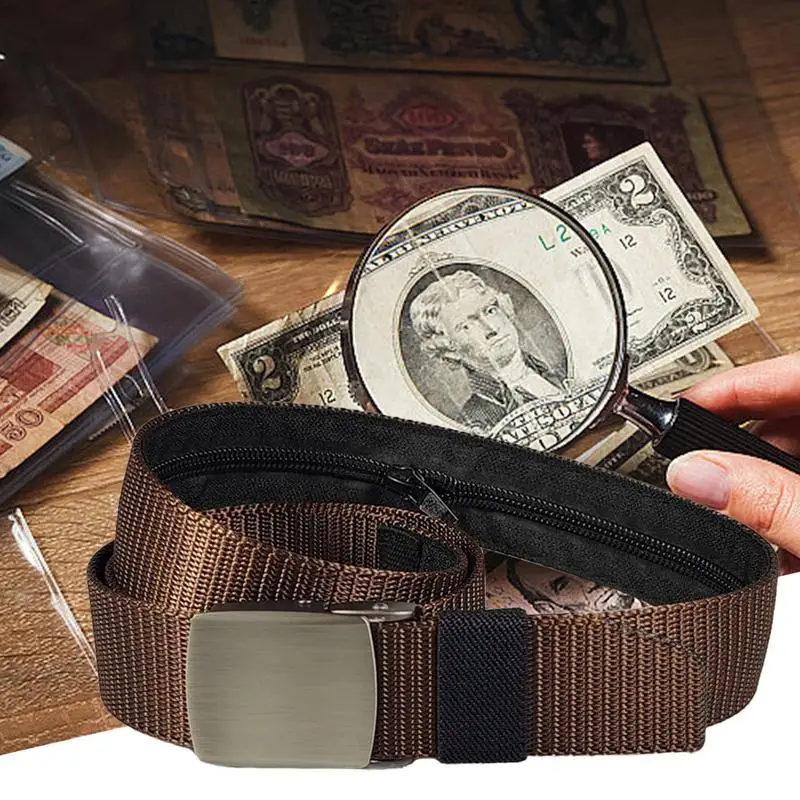 

Travel Security Money Belt Belt With Cash Pocket Travel Anti Theft Security Belt For Valuables Comfortable Safe Waist Belt For