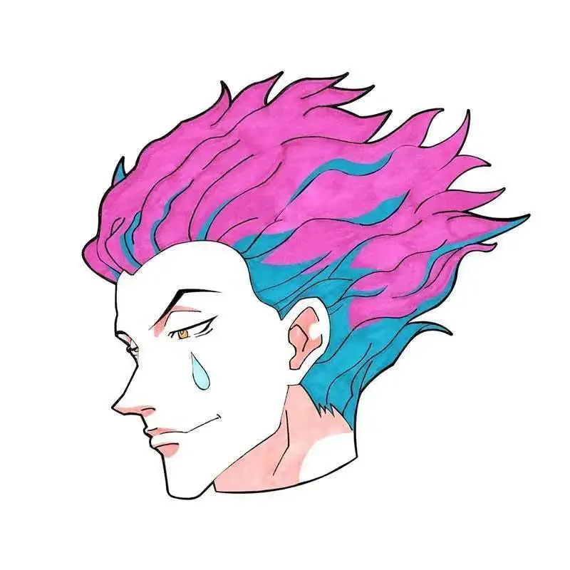 13cm x 12cm für hisoka hxh holo auto aufkleber vinyl sonnenschutz rv van autozubehör grafik anime aufkleber dekoration