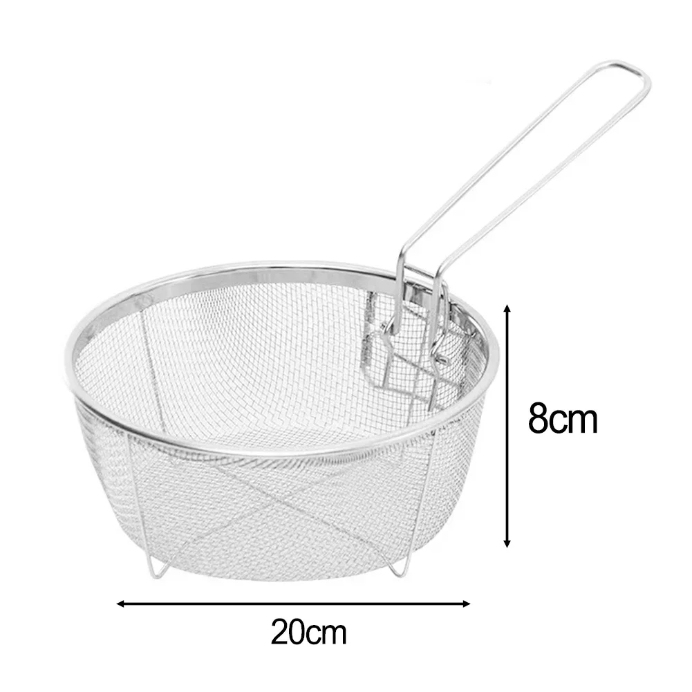 Durable High Quality Practical Fry Basket Kitchenware Corrosion Resistance Detachable for Fry Chicken/french Fries