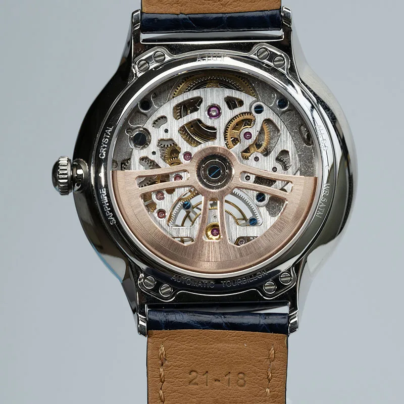 AJUT автоматические механические часы с турбийоном для мужчин, роскошные женские часы с димадным циферблатом 0398