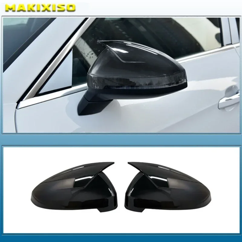 

For Audi A4 A5 B9 Side Mirror Caps (Carbon Look) 2017 2018 2019 S4 S5 RS5 allroad Quattro replace Covers