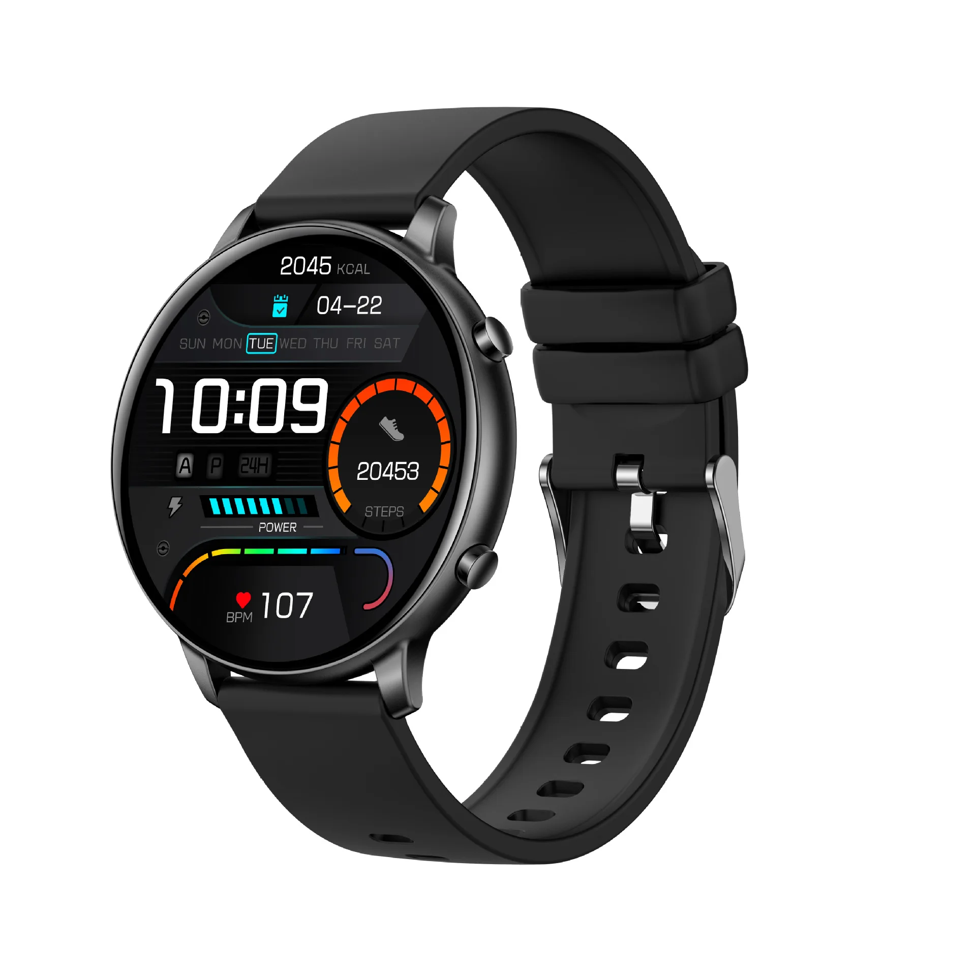 G28 Smart Watch New Bluetooth Call Smart Watch Heart Rate and Blood Pressure Health Monitoring Silicone Strap Watch for Women