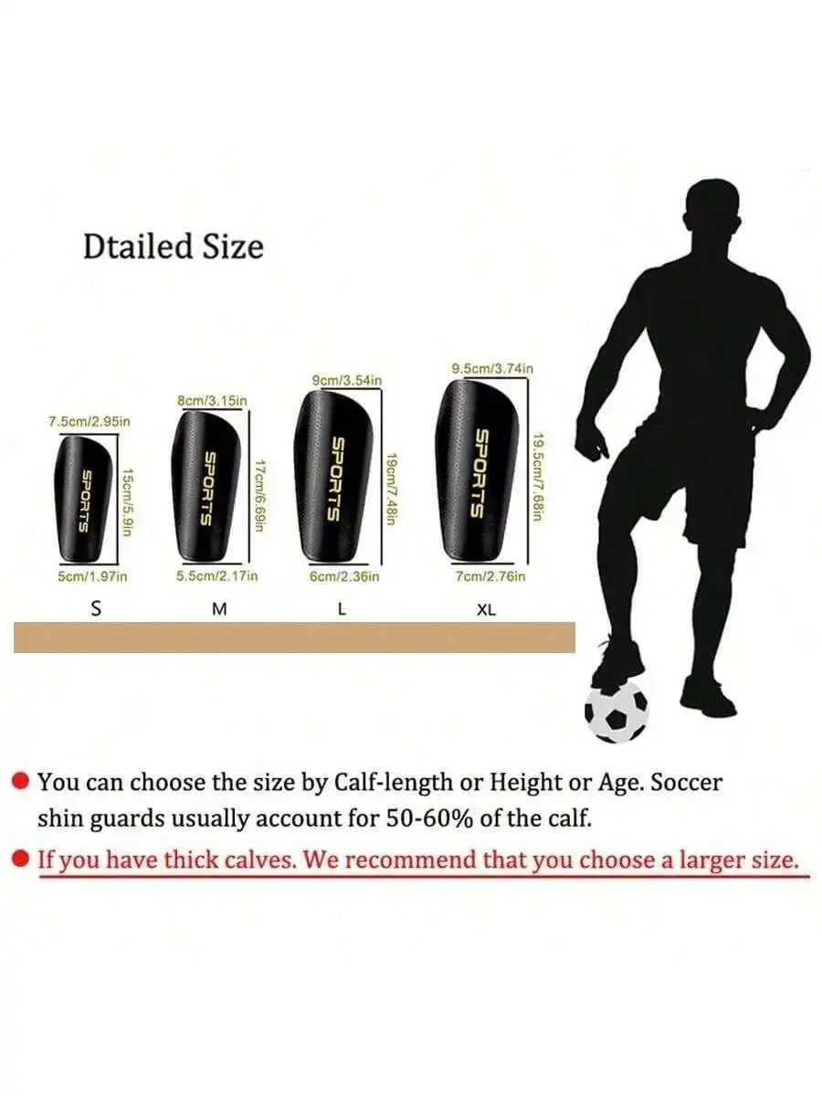 Une paire de protège-tibias de football pour jeux de football, déflecteurs anti-collision, protège-mollet épais