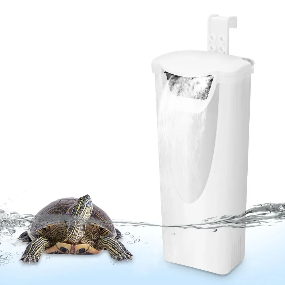 SUNSUN European and American Low Water Turtle Tank Filter Waterfall Type Small Silent Built-in Water Purifier 110V-220V