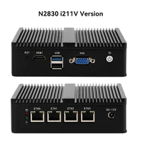 Intel Celeron J1900 N2830 Mini PC Firewall Appliance with 4xi225V I226V NIC 1xHDMI Computer Support Pfsense OPNsense Soft Router 6