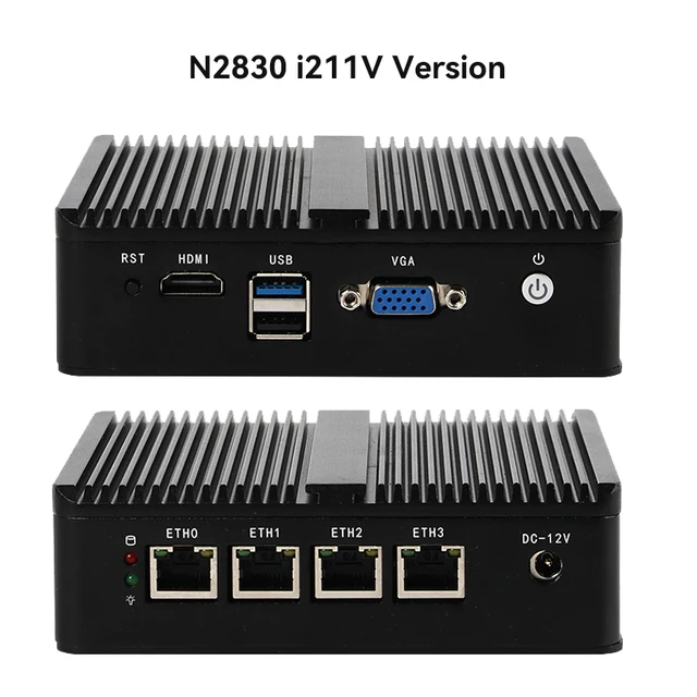 Intel Celeron J1900 N2830 Mini PC Firewall Appliance with 4xi225V I226V NIC 1xHDMI Computer Support Pfsense OPNsense Soft Router 6 Intel Celeron J1900 N2830 Mini PC Firewall Appliance with 4xi225V I226V NIC 1xHDMI Computer Support Pfsense OPNsense Soft Router 6