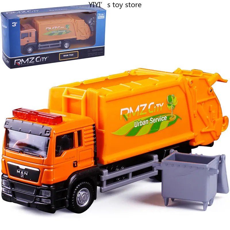 

1: 64 Garbage Truck Construction Vehicle Mini Alloy car model High-end Decoration High-end Collectibles and Gifts 25