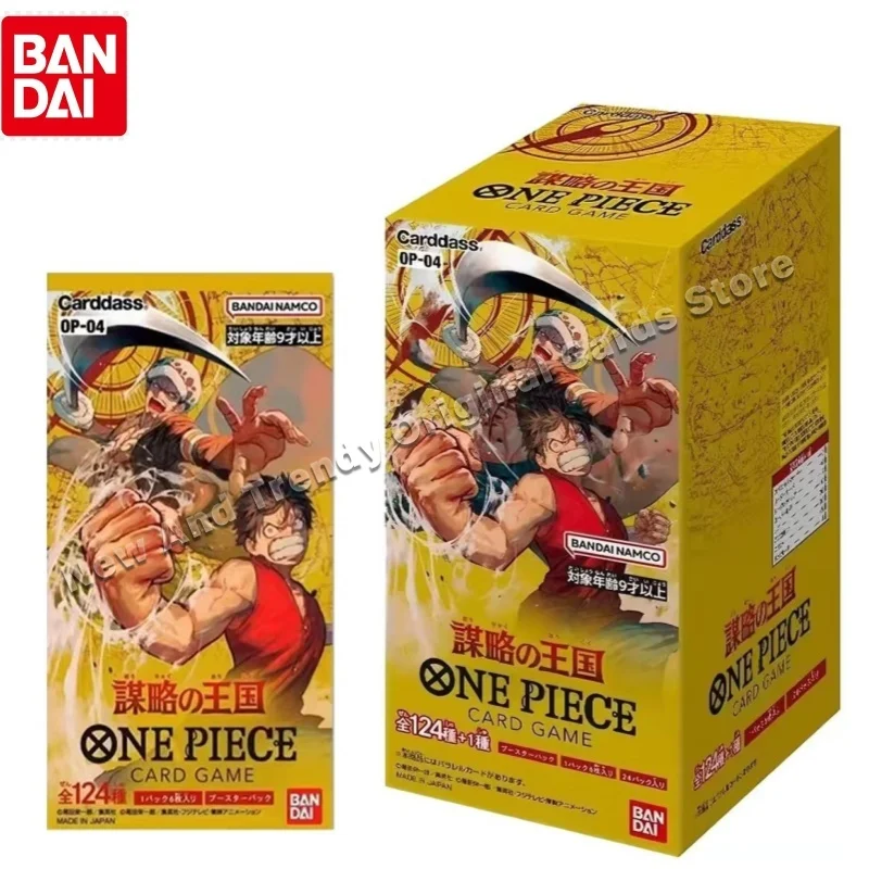 Original Bandai One Piece Trading Card Game OPCG OP04 Kingdoms of Intrigue TCG Japanese Booster Box anime Battle Collection Card