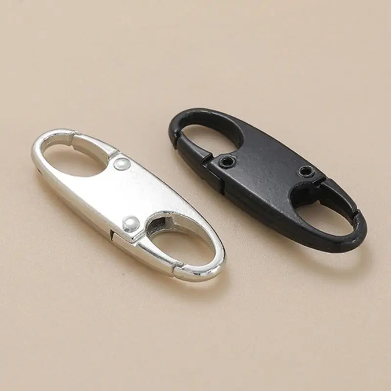 2 Stück Reißverschluss-Clips, Diebstahlschutz, Doppelöffnungs-Reißverschlüsse, Ersatz-Zipper-Verbinder, Reißverschluss-Schloss, Karabiner-Clips – Detail 9