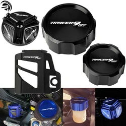 For Yamaha TRACER 9 GT 9GT TRACER 900 tracer9gt 2021-2024 Motorcycle Front Rear Brake Fluid Reservoir Cover Guard Oil Filler Cap