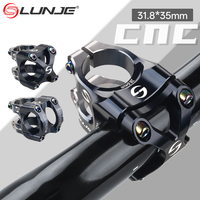 LUNJE MTB Power 35mm Bridge CNC Bicycle Stem Mountain Bike Bridge 31.8 Cycling Stem Riser Table