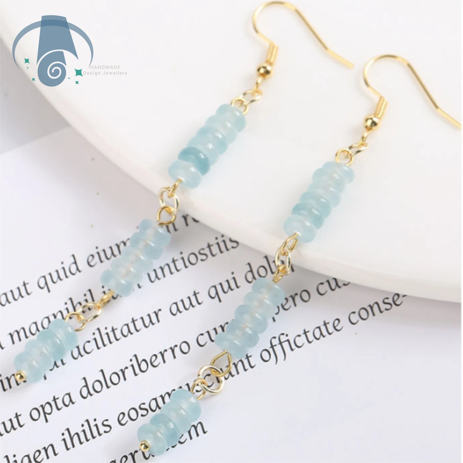 Natural Jade Abacus Tassel Earrings Handmade Long Dangle Drop Ear Hooks Vintage Retro Jewelry for Women Elegant Gifts Daily Wear