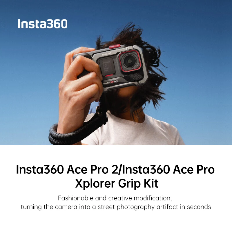Insta360 Ace Pro 2 / Insta360 Ace Pro Xplorer Grip Kit Telaio fotocamera per Insta 360 Accessori originali per espandere