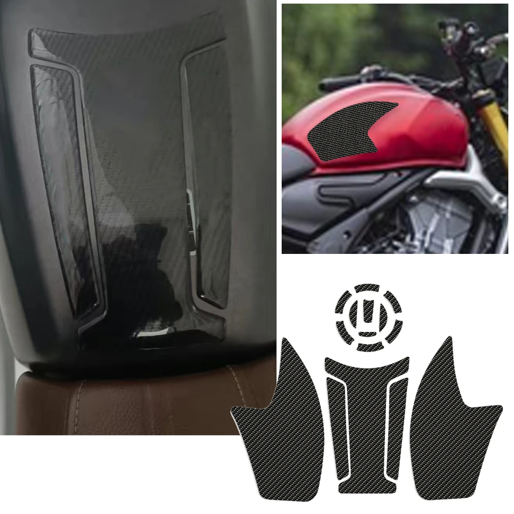 For Loncin Voge 525AC 525 AC 350AC 350 AC 2022 Motorcycle Anti Slip Fuel Oil Tank Pad Side Knee Grip Decal Protector Sticker Pad