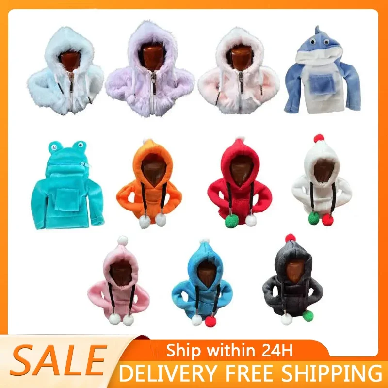 Auto Getriebe Shift Hoodie Abdeckung Auto Innen Flauschigen Schaltknauf Hülse Weiche Plüsch Getriebe Stick Kostüm Auto Styling Zubehör