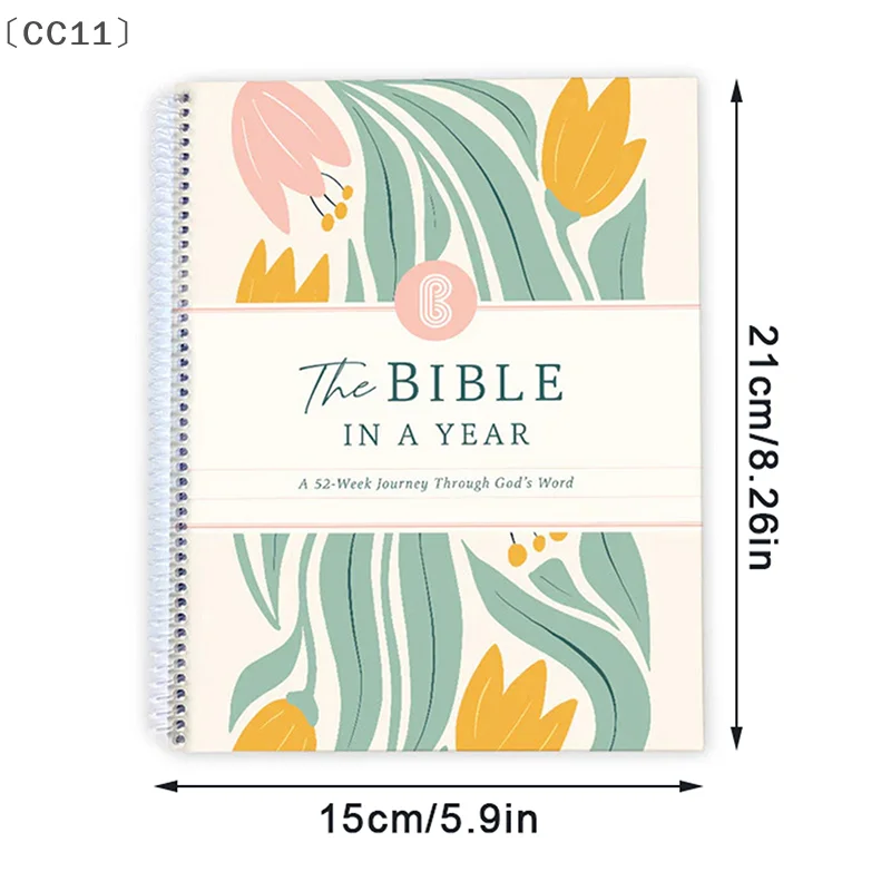 〔CC11〕The Bible In A Year: A 52-Week Study Through Gods Word - Spiral Bible Study Guide 52-Week Women's Bible Study Plan