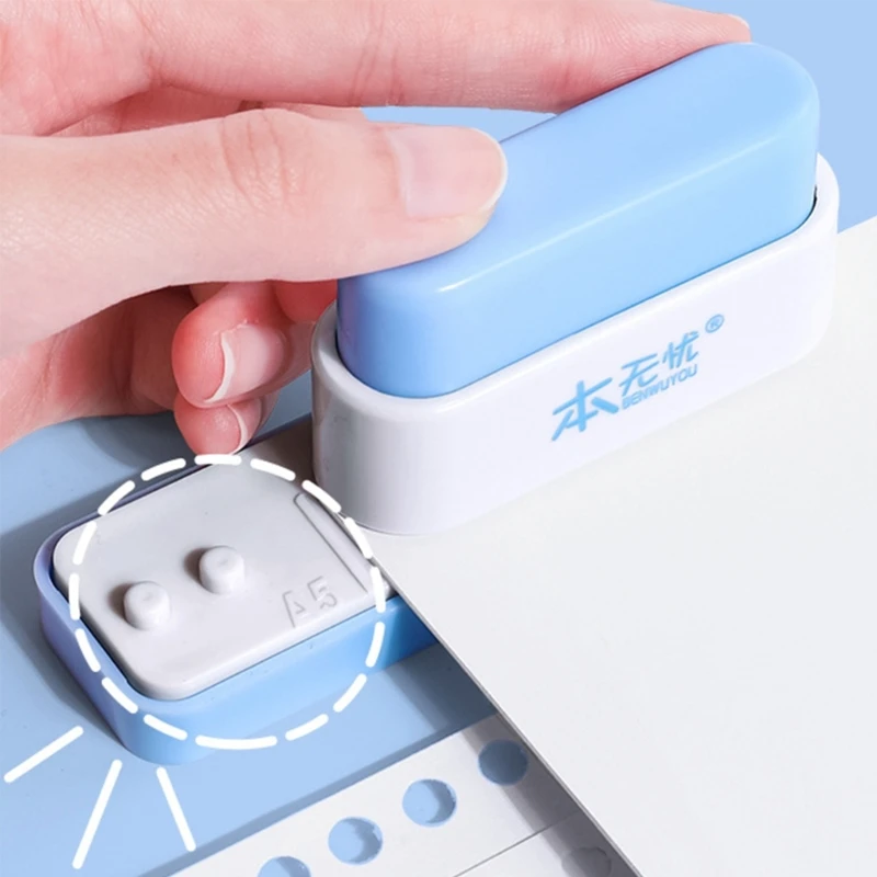 D0UA – perforateur de papier Portable à 5 trous, perforateur de trous de compte à main, poinçon de papier manuel, outil de poinçonnage de papier artisanal