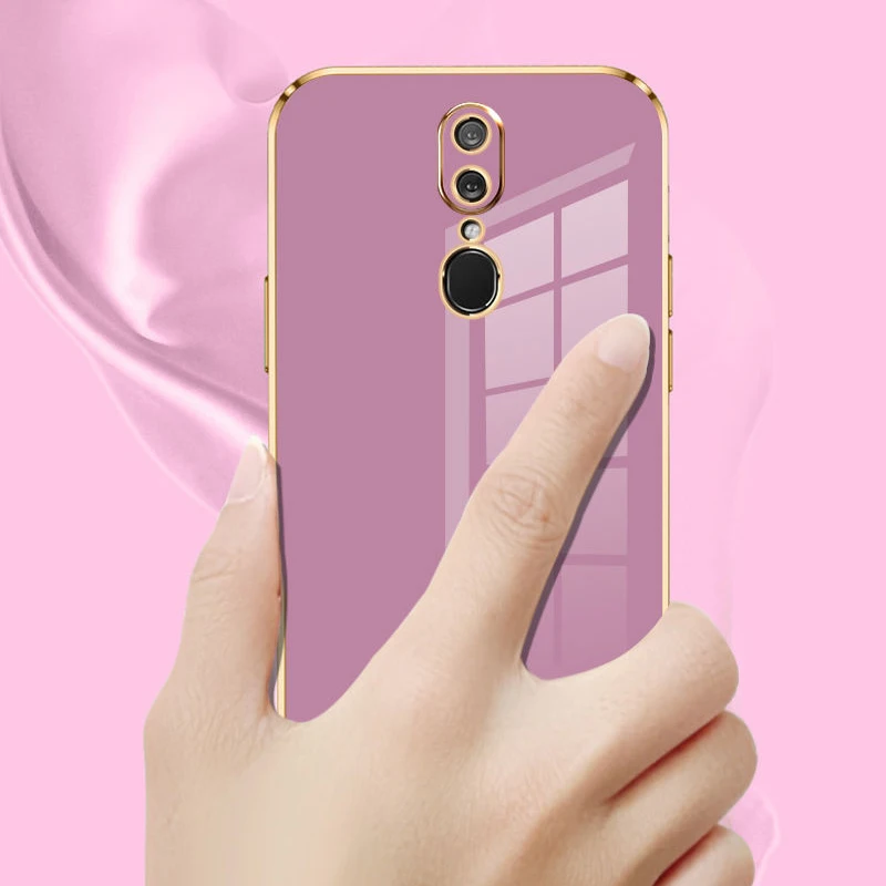 For Oppo F11 Pro Case OPPO F11 Phone Case F11Pro CPH1969 CPH2209 CPH1987 CPH1913 a9x Luxury Square Plating Shockproof Back Cover