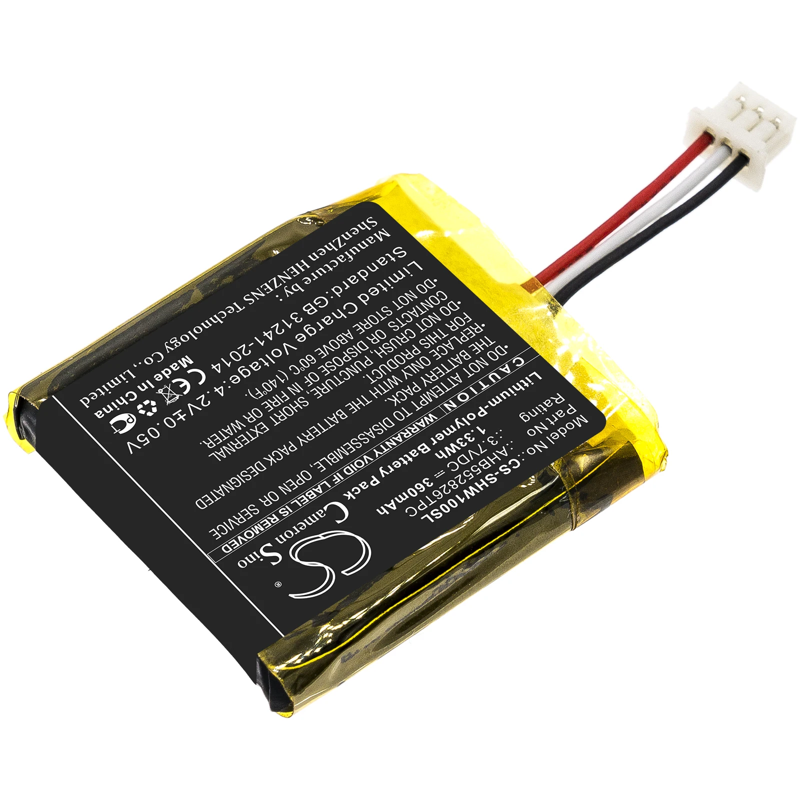 

Wireless Headset 360mAh Battery for Sennheiser 1000806 AHB552826TPC SDW 10 HS DW 5013 SDW 5014 SDW 5015 SDW 5016 DW 10