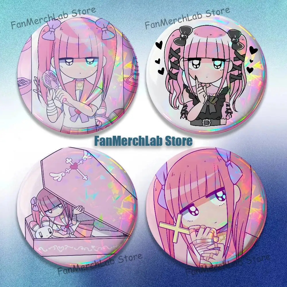 

M-Menhera C-Chan Comic Anime Enamel Pin Badge Cartoon Round Brooch Accessories on Backpack Gifts