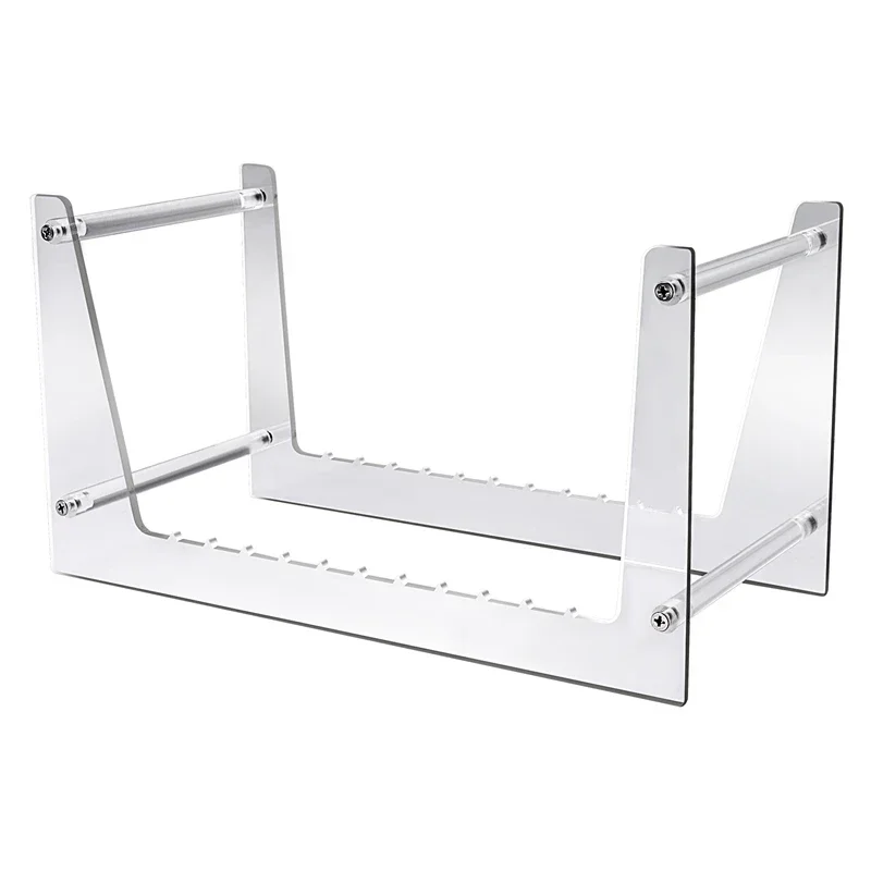 

Clear Vinyl Record Stand Holder for Desktop Album Storage, Acrylic Vinyl Record Shelf Display 50