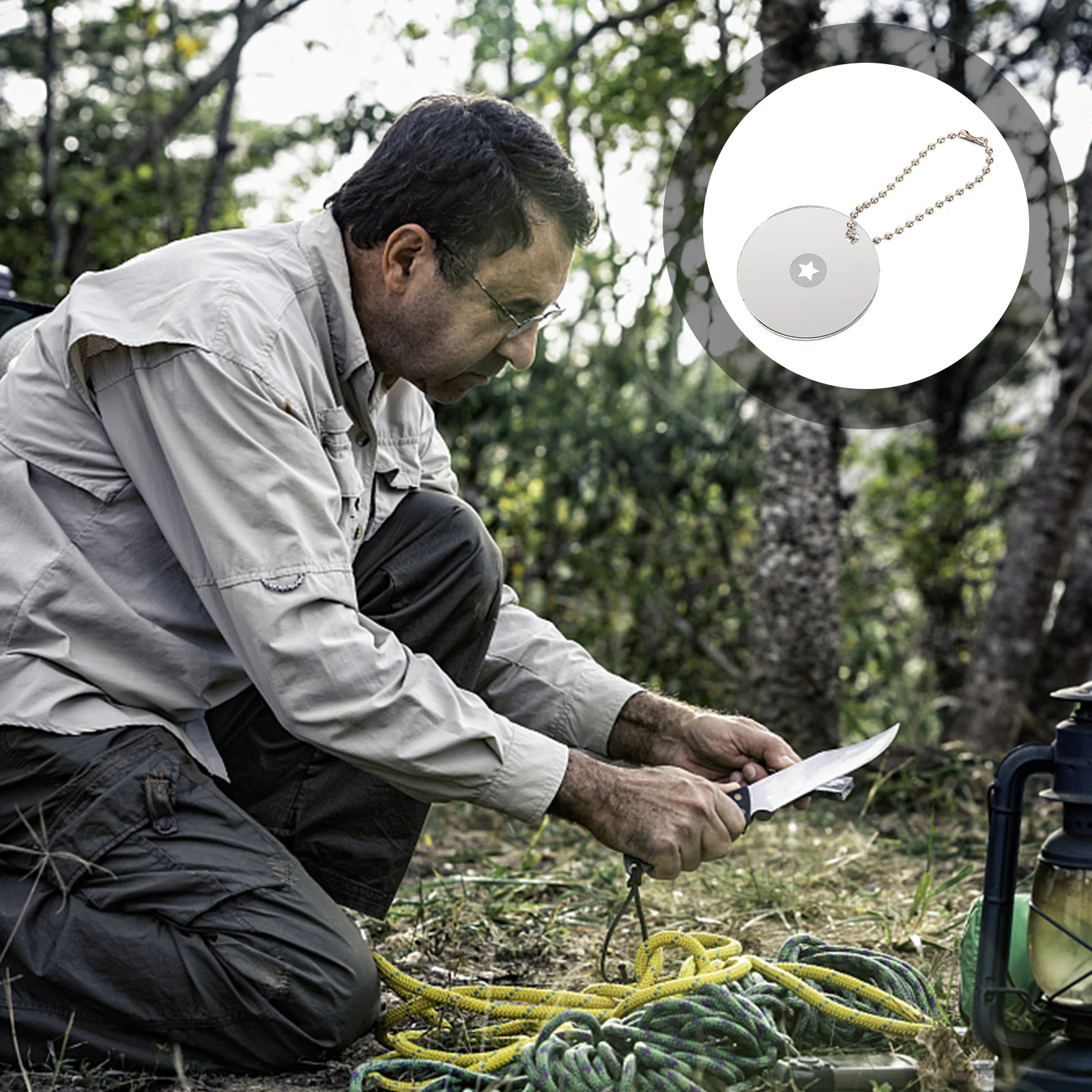 

1pcs Signal Mirror Premium Acrylic Outdoor Survival Signal Reflective Mirror For Hiking Camping Emergency Kayak Portable Compact