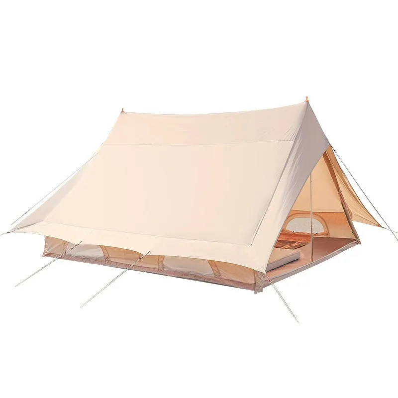 Light luxury outdoor tent, rainstorm-proof luxury villa camping tent, thickened cotton large camping tent