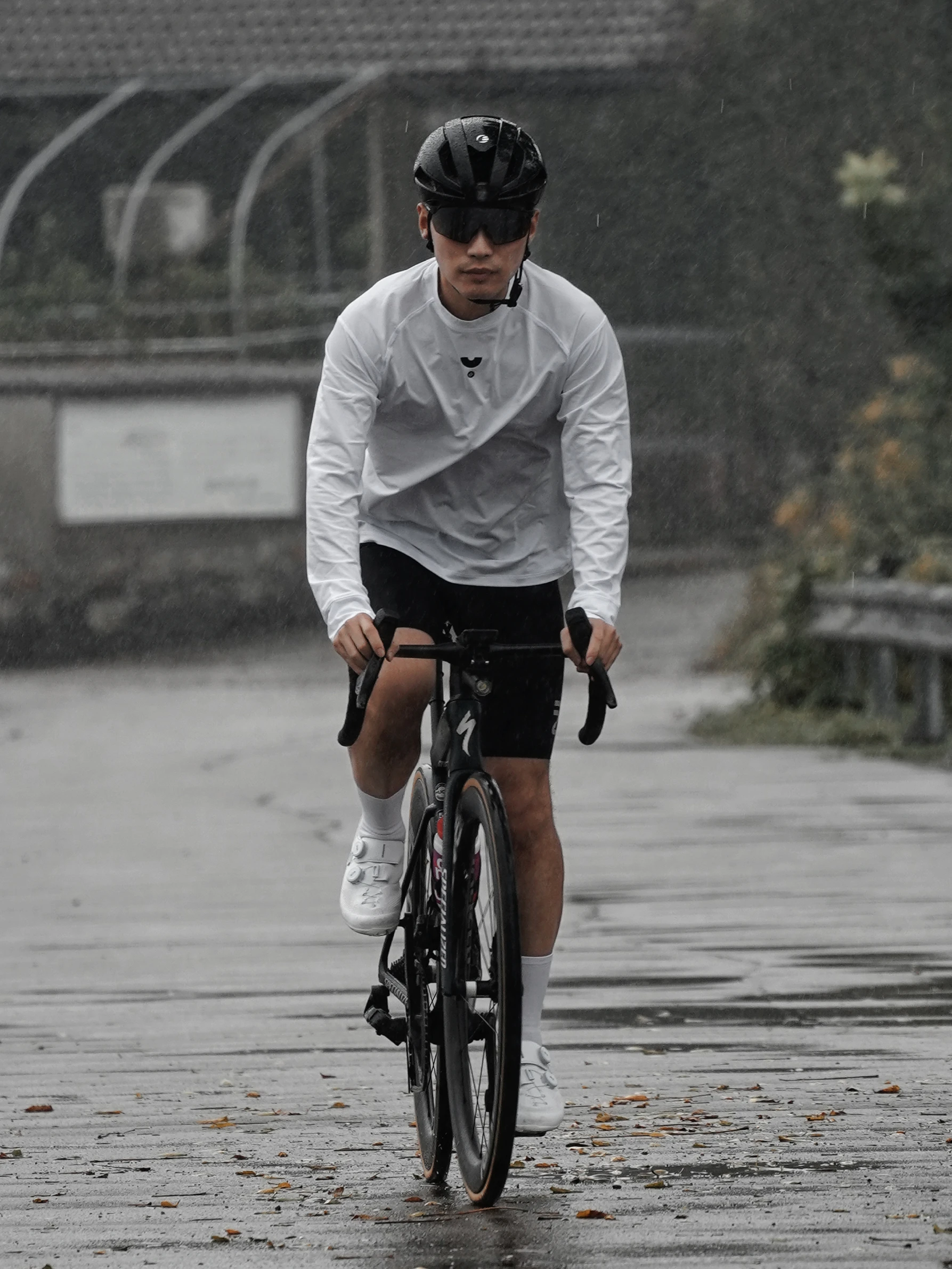YKYWBIKE Herren Casual Radtrikot Langarm Outdoor Sport Schnelltrocknendes Hemd Rennrad DuPont Sorona Fahrradbekleidung – Detail 4