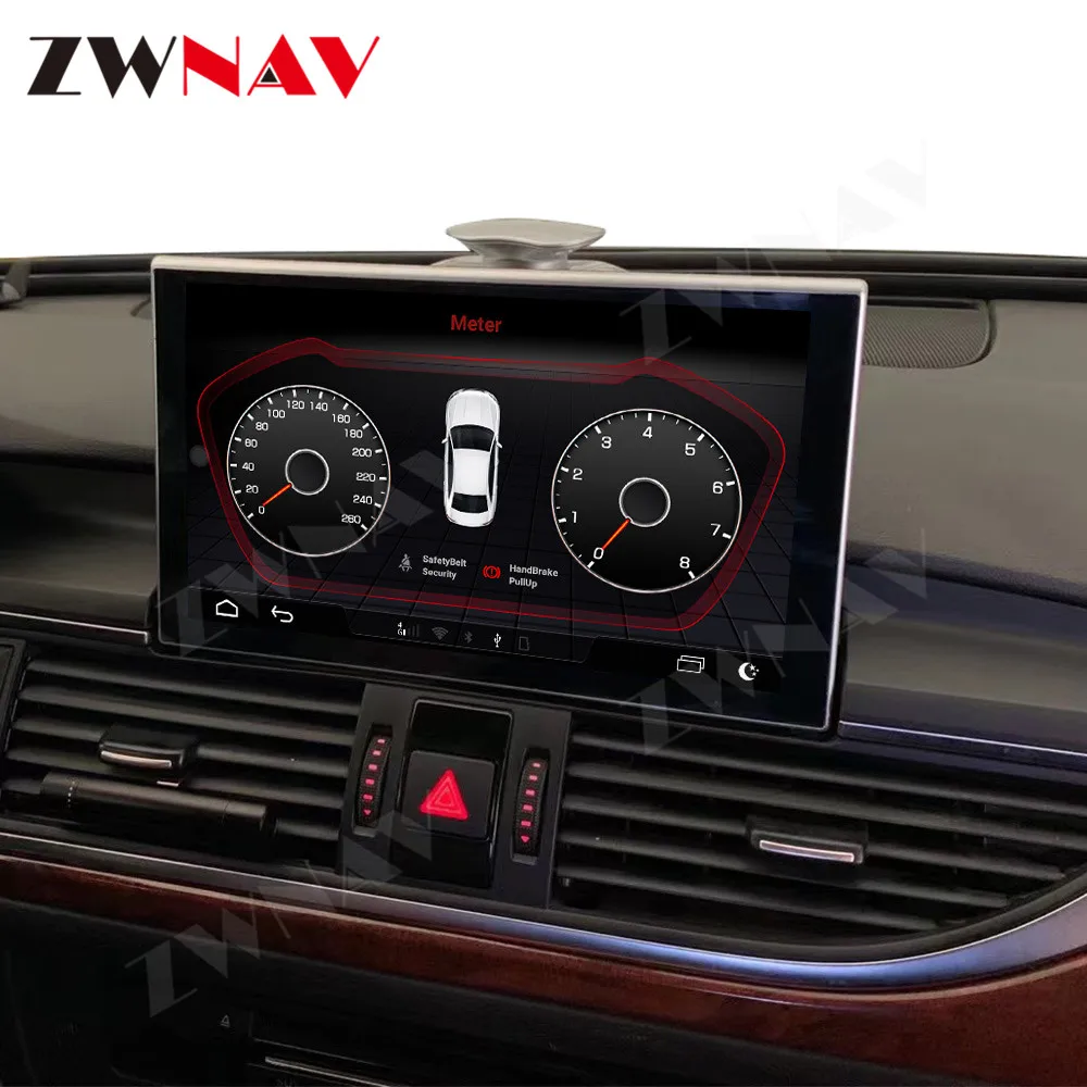 9 inch lift-up Screen For Audi A6 2012-2018 Android 10 GPS Navigation WIFI 4G BT Carplay Car Multimedia Player Head Unit Auto