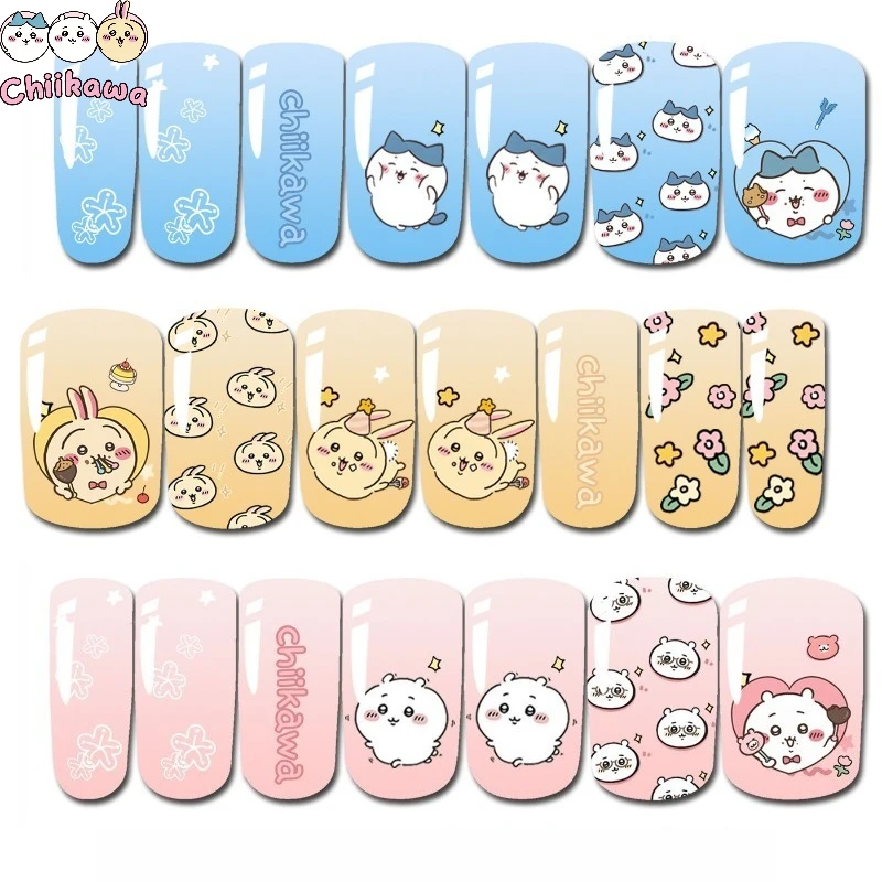 

Chiikawa Nail Art Stickers Pain Nail Nail Stickers Hachiware Usagi Girls Birthday Gifts for Friends Holidays
