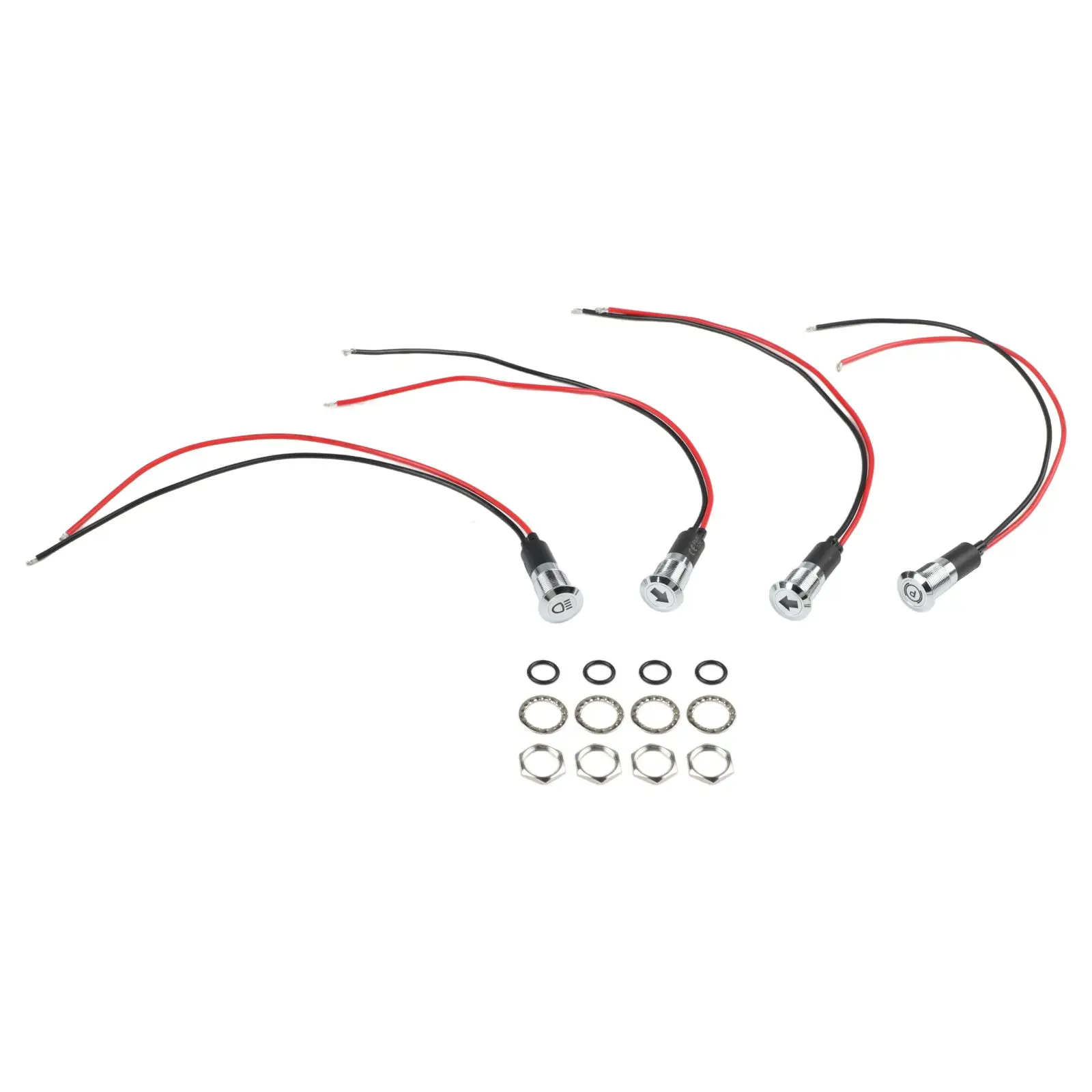 

12V Indicator Light LED Indicator Light For Dashboard Lighting Easy Installation Flat Head Style Luminous Blue Light