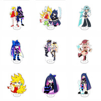 10CM Anime Panty  Stocking with Garterbelt Figure Stand Model Panty Anarchy/Stocking Anarchy Cute Desk Decor Standing Sign Gifts