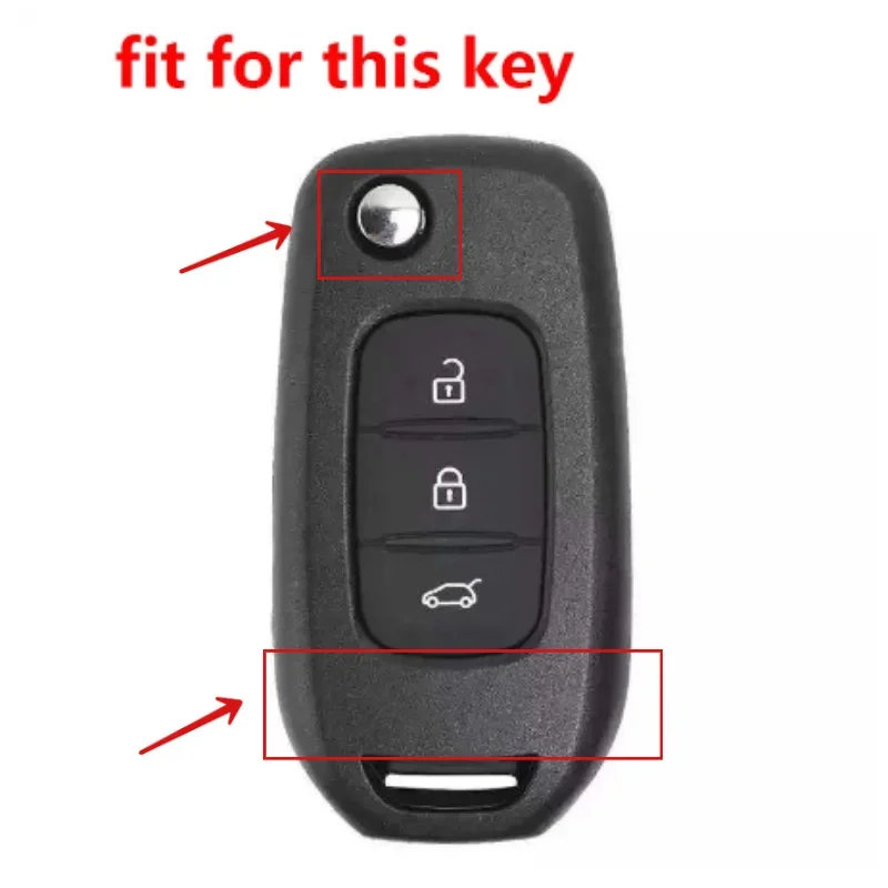 Silicone Car Flip Key Case for Renault Kadjar Captur Megane Sandero Stepway Logan Clio 5 Arkana 2020 2021 Cover Keyless Remote