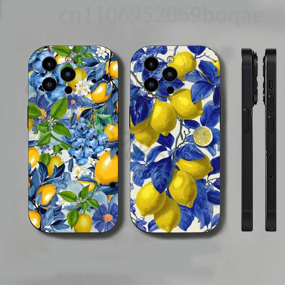 Summer Lemon Phone Case For iPhone 17,16,15,14,13,12,11 Pro,Max,Plus,X,XS,XR,SE,Mini