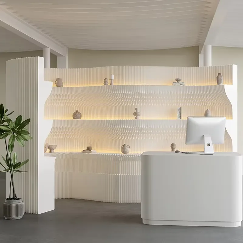 Movable Folding Portable Partition Wall Display Shelf Rack Simple Durable Opaque Handcrafted Kraft Paper Honeycomb Structure