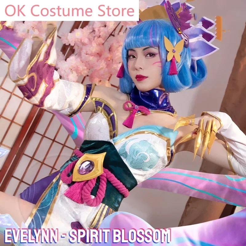 

Cosplay Evelynn Spirit Blossom Cosplay Costume Cos Game Anime Party Uniform Hallowen Play Role Clothing New Full Set Dress