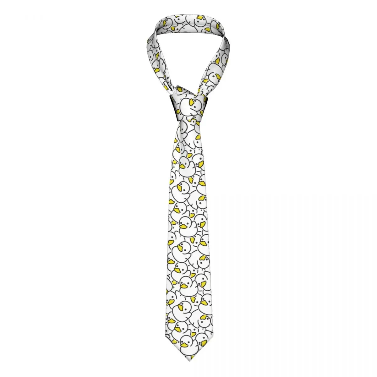 

Cartoon Duck Pattern Unisex Necktie Slim Polyester 8 cm Wide Neck Ties for Mens Accessories Gravatas Wedding Cosplay Props