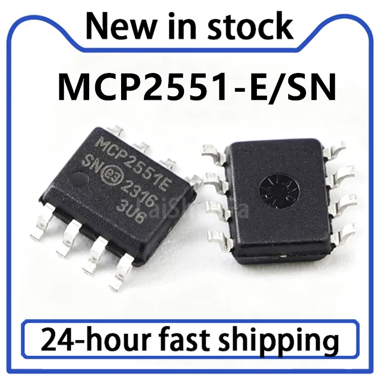 5PCS New MCP2551-I/SN MCP2551-E/SN MCP2551 SOP8 High-speed CAN Transceiver Chip in Stock