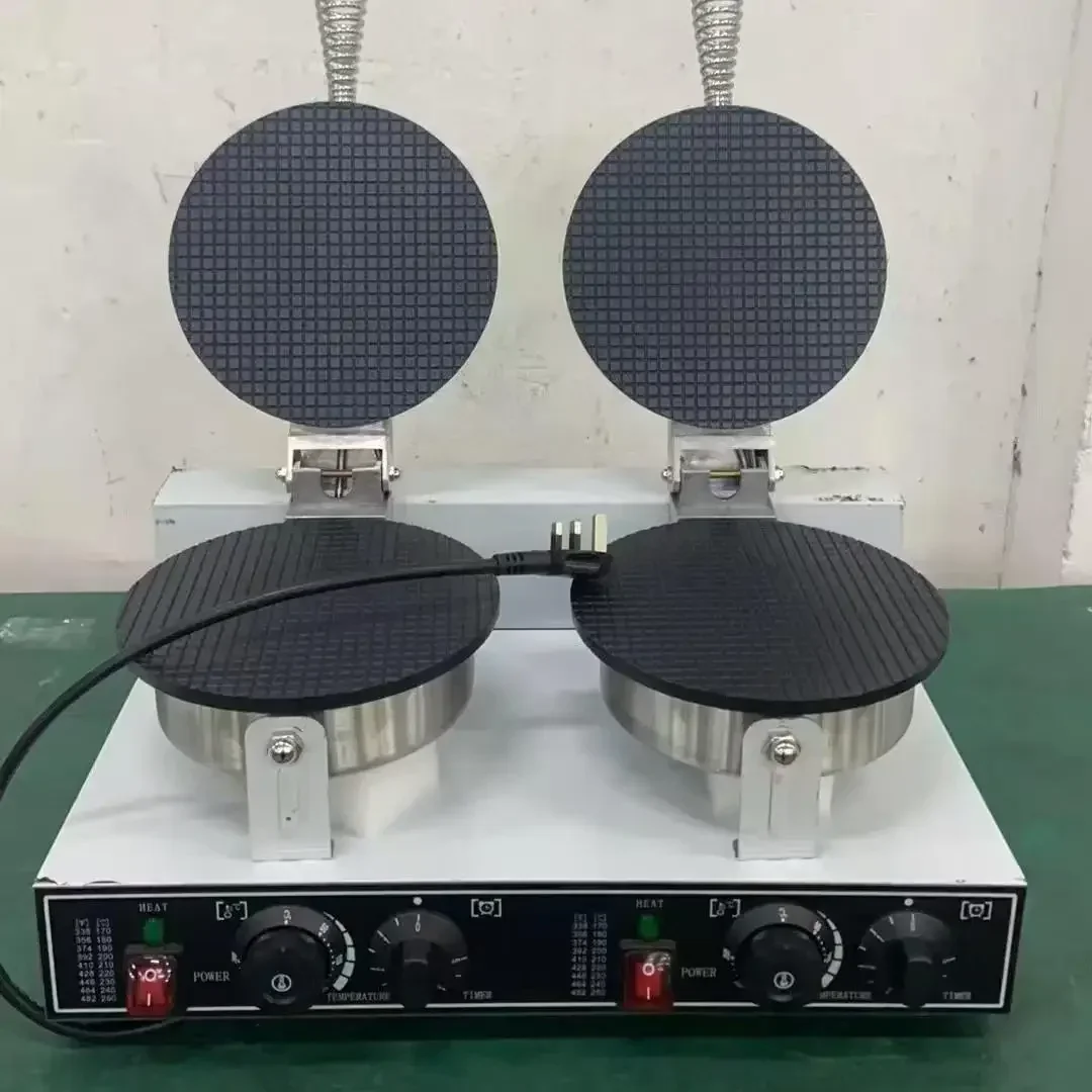 

Electric Ice Cream Cone Making Snack Waffle Machine Electric Egg Cone Making Machine Cast Iron Easy Cleaning