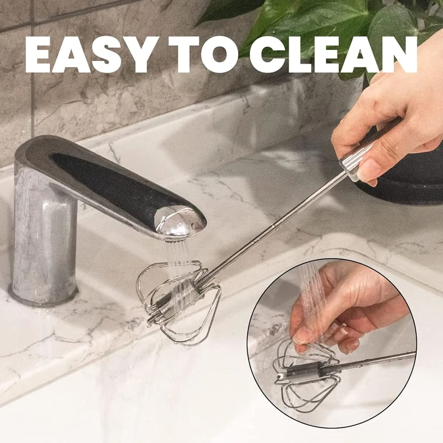 

Eggbeater Semi-automatic Egg Whisk Milk Frother Coffee Frother Whisk Blender Foam Maker For Latte Cappuccino Hot Chocolate Mi