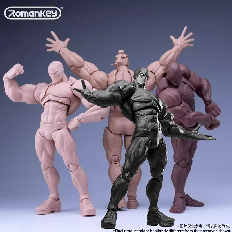 

New In Stock Romankey Ums003 1/12 Big Guy Super Flexible Joint Body 18cm Strong Muscle Male Soldier Action Figure Body Dolls Toy