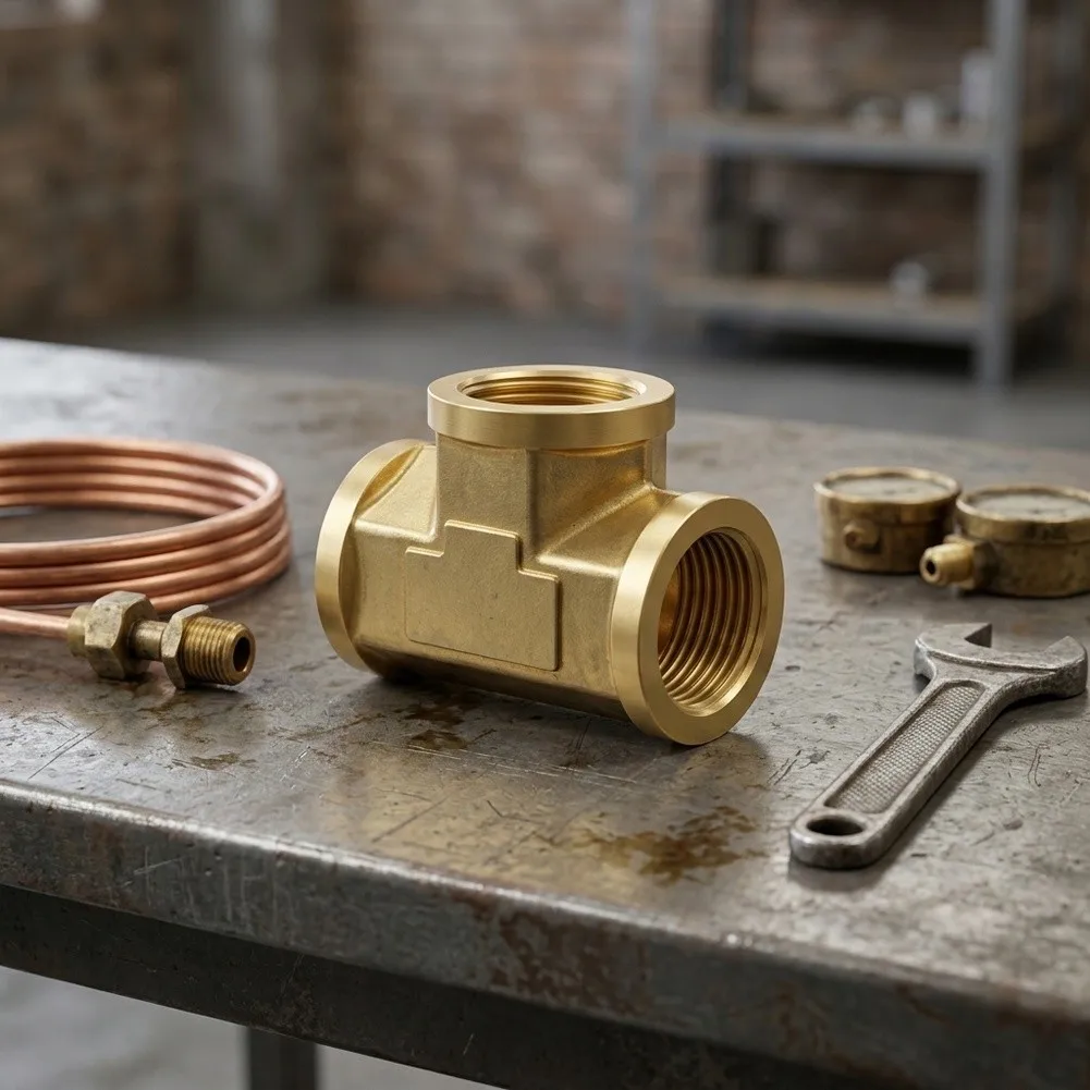 For Industrial Piping 3 4-inch 25mm 3 4 Brass Tee High Pressure Gas Connector Oil Systems Standard Plumbing Tool
